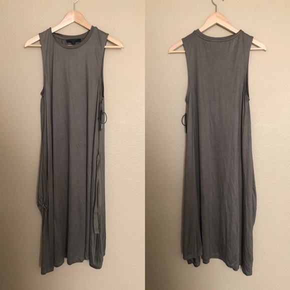 NWT all saints lisen adjustable waist tie dress - Picture 3 of 4